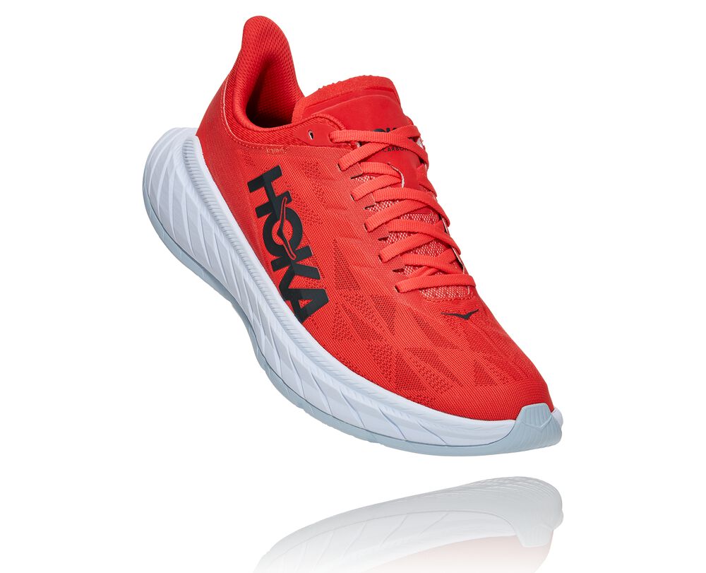 Hoka One One Carbon X 2 Löparskor Herr Röda/Vita - SE-4690672